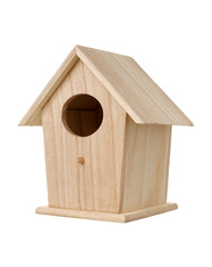 Obraz na płótnie Canvas Wooden bird nesting box