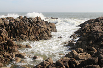 Fototapeta na wymiar Atlantic littoral in Brittany (France)