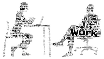 Business Meeting Word Art