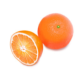 Orange. Isolated on White Background.