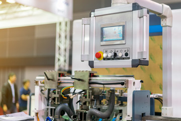 control panel of modern and high technology of automatic publication or printing machine