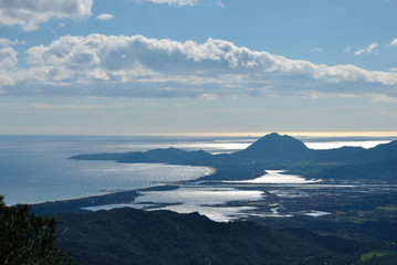 La costa di Muravera vista da Baccu Arrodas