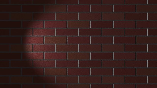 Horizontal soffit movement on a red brick wall.