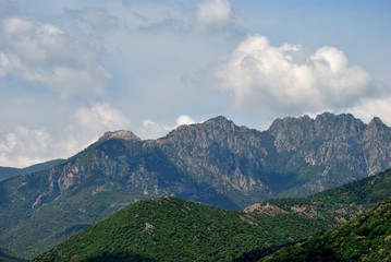 Veduta di Monte Lattias da Uta