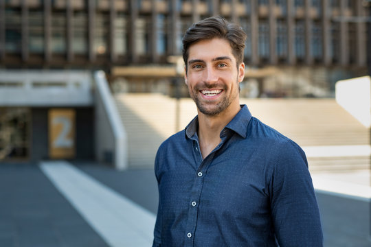 Portrait Of Casual Smiling Man