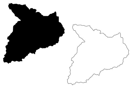 Baghlan Province (Islamic Republic of Afghanistan, Provinces of Afghanistan) map vector illustration, scribble sketch Baghlan map