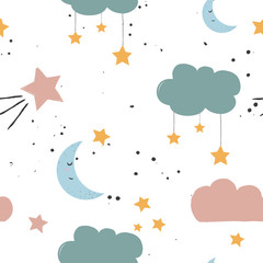 cute seamless kids pattern