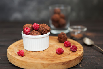 delicious handmade chocolates, truffle, chocolate dessert, dark chocolate