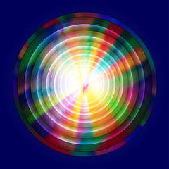 Obraz premium Abstract shiny colorful circles background. Abstract digital art rippled colors background image, vector illustration.