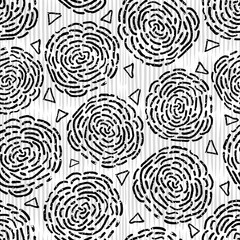 Seamless pattern floral ornament