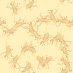 Desert camouflage of various shades of orange, beige and yellow colors