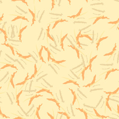 Desert camouflage of various shades of orange, beige and yellow colors