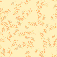 Desert camouflage of various shades of orange, beige and yellow colors