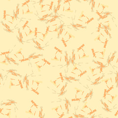 Desert camouflage of various shades of orange, beige and yellow colors