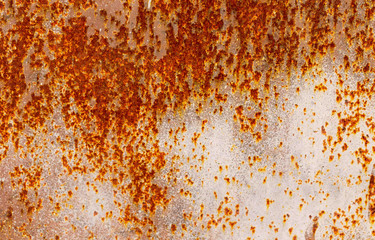 Rust on metal as abstract background