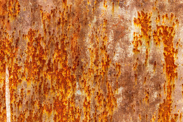 Rust on metal as abstract background