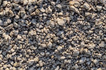 Construction gravel as abstract background