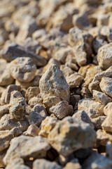 Construction gravel as abstract background