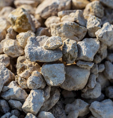 Construction gravel as abstract background