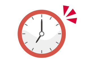 時計　時間　アイコン　目覚まし時計　アラーム