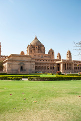 Outside view of Umaid Bhawan Palace of Jodhpur in India