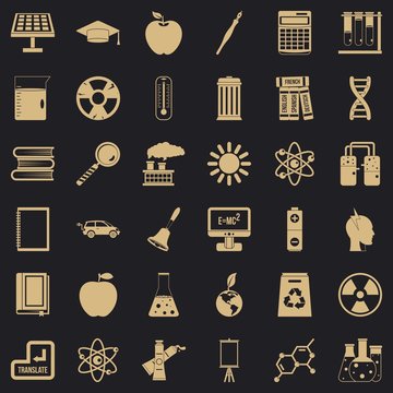 Good education icons set. Simple style of 36 good education vector icons for web for any design
