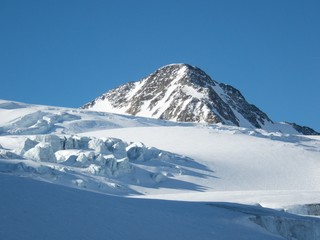 Fototapeta premium winter landscape for skitouring in otztal alps in austria