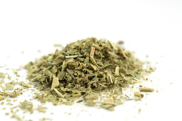 dry chopped grass. tobacco 