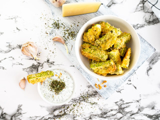 cheese zucchini slices