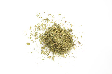dry chopped grass. tobacco 