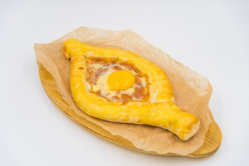 Egg pie in the middle of 