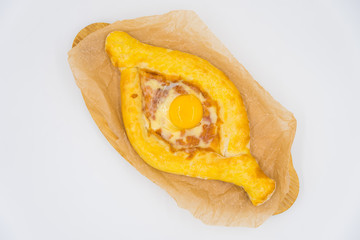 Egg pie in the middle of 