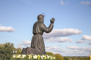 The Korennaya Monastery in the Kursk region. Kursk city, Russia. Monument Seraphim of Sarov