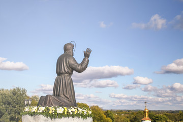 The Korennaya Monastery in the Kursk region. Kursk city, Russia. Monument Seraphim of Sarov