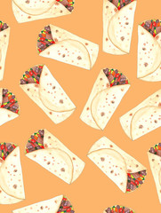 Mexican food pattern 9