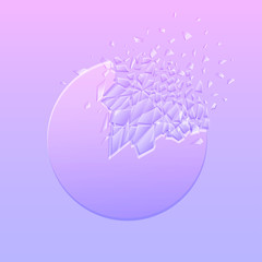 Tender ice circle explosion