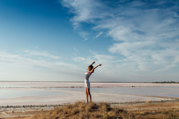 Great photo of a woman on the beach