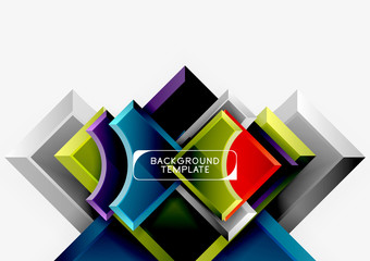 Geometric shapes abstract background