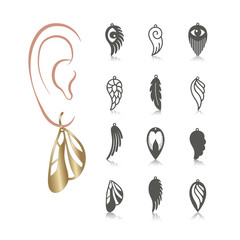 set of earrings