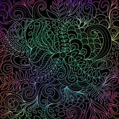 Colorful abstract pattern. Psychedelic art. Gradient 