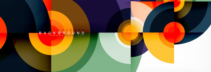 Abstract background circle design