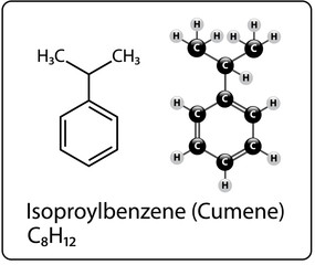 Isoproylbenzene Molecule Structure