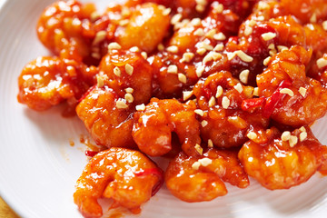 Ebi chili, Japanese stir fried shrimp with chili sauce