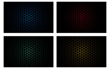 abstract honeycomb design tech innovation concept background - Vector