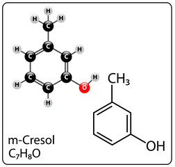M-Cresol Molecule Structure