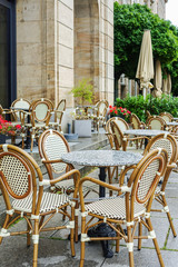 DRESDEN, GERMANY - July 23, 2017: Restaurants in Dresden, Germany