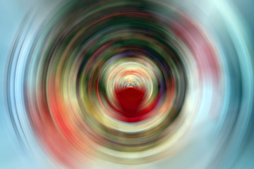 Abstract Background Of colorful Spin Circle Radial Motion Blur.