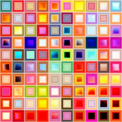Shiny and glossy colorful 3d square shapes mosaic background. Vector illustration.