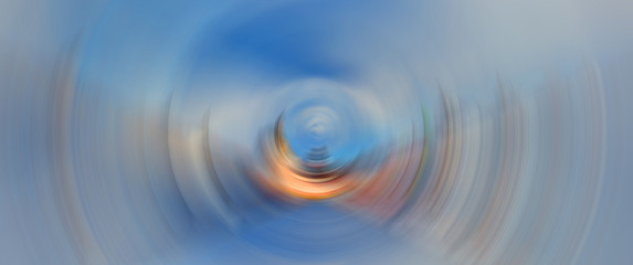 Abstract Background Of colorful Spin Circle Radial Motion Blur.