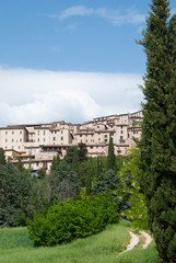 Fototapeta na wymiar Little part of characteristic Assisi city
